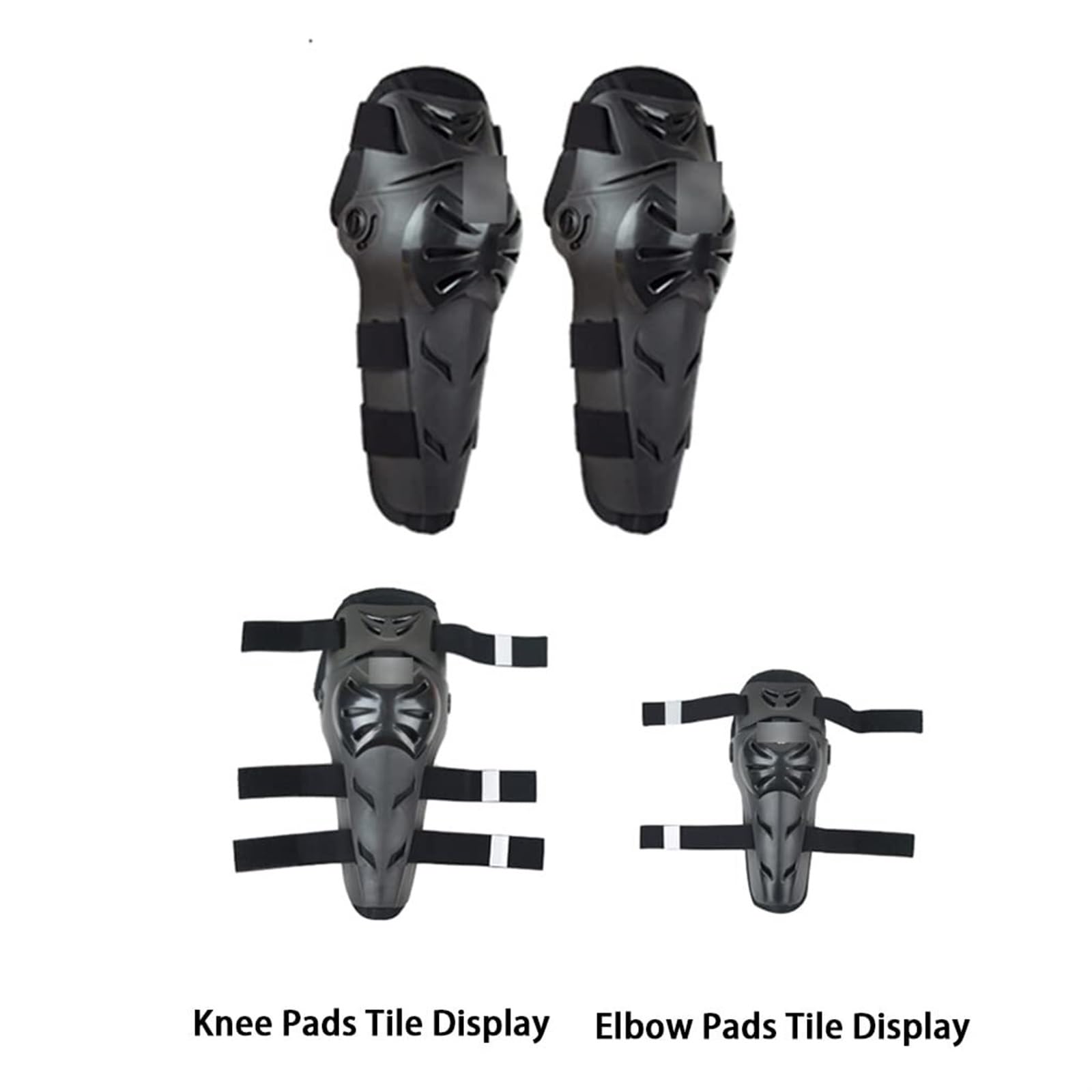 Knieschoner Kniepolster Motorrad Knieschützer Ellbogenschützer Robust Und Langlebig Schutzausrüstung Kniematte Protektoren Set Für Erwachsene Für Mountainbike Motorräder Motocross (Size : B