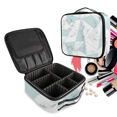 Trousse sac cosmétique en marbre géométrique pour femmes
