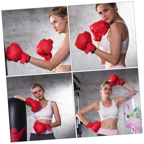 Guantes de boxeo tailandés con cubierta de PU resistente para adultos 3