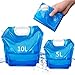 ZLZNX 5/10 Uds 5/10L Plegable de Emergencia Jarra de Agua Contenedor Bolsa de Agua Tanque al Aire Libre Bolsa de Agua Plegable para Deporte Camping Montar Montañero,5pcs,10L