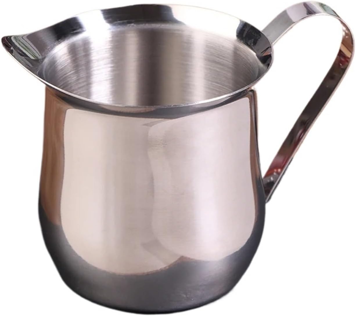 60–240ml Measuring Cup, Stainless Steel Coffee Milk Frothing Pot With Pouring Spout, Kitchen Creamer(90ML)