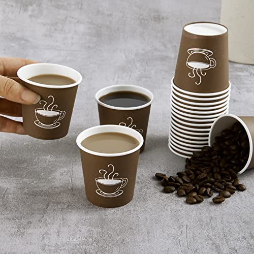 TV TOPVALUE 600 Pack 4 oz Paper Cups, Small Disposable Coffee Cups, Paper Espresso Cups, Hot/Cold Drinking Cups for Party, Picnic, Travel and Events by TV TOPVALUE - Image 4