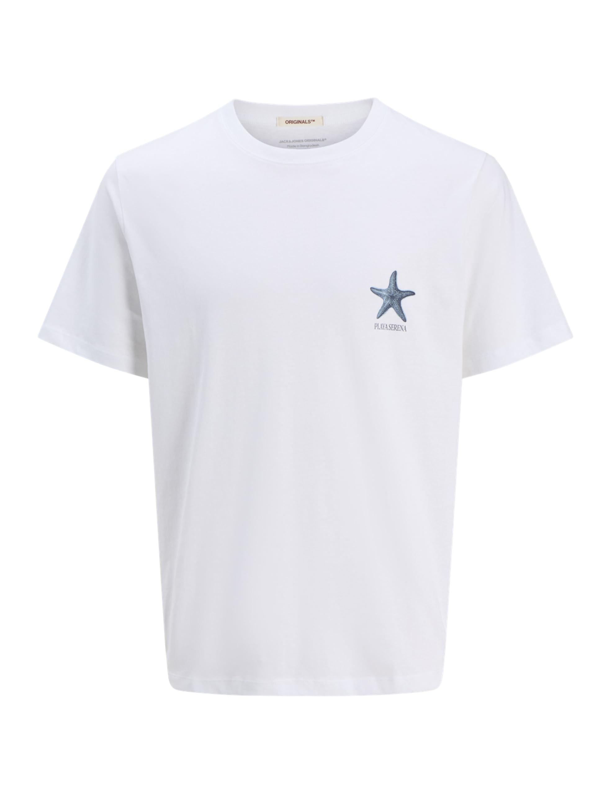 Jack & Jones Jorcanggu Illu Tee SS Crew Neck, Bright White, M