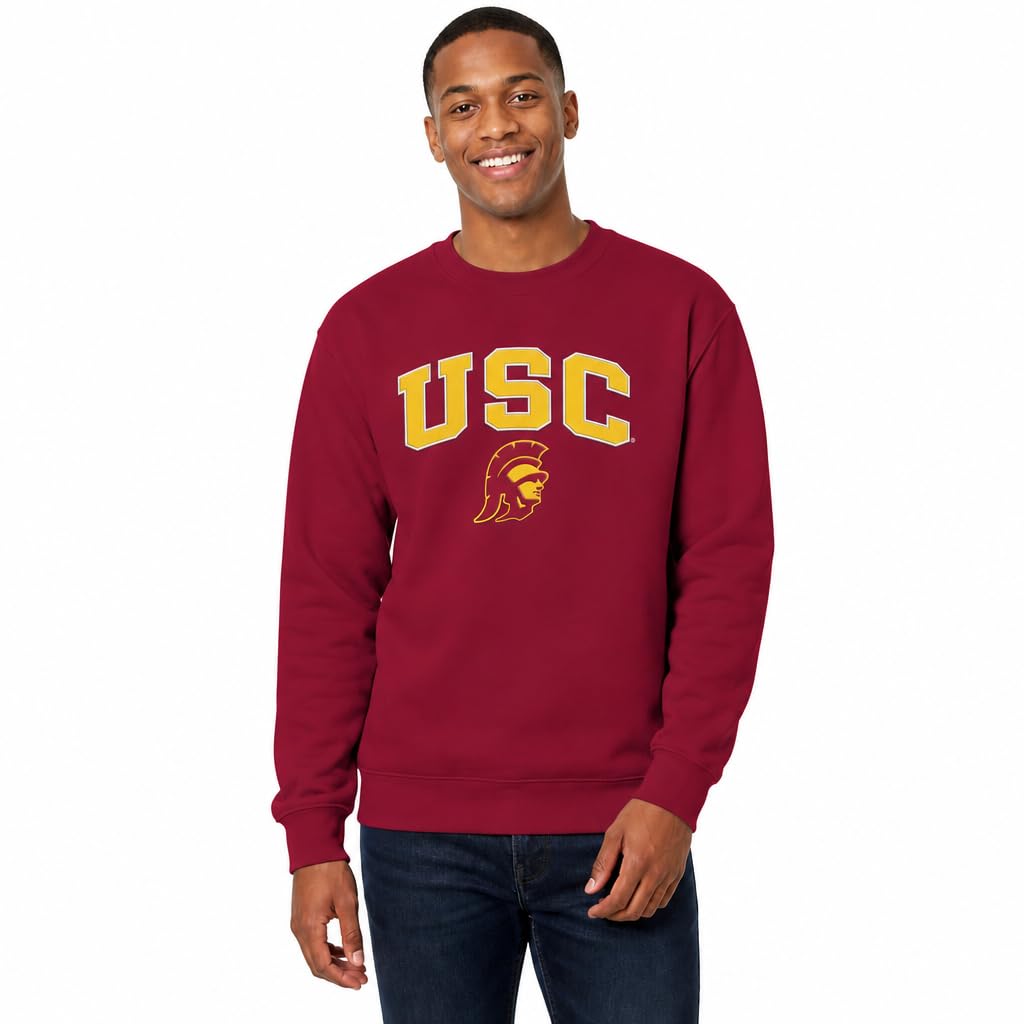 NCAA College Sweatshirt Fleece Crewneck Pullover for Men and Women