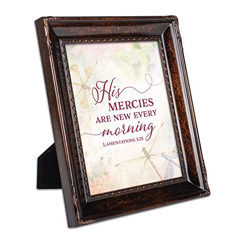 Cottage Garden New Mercies Burlwood Rope Trim 8 X 10 Table Top And Wall Photo Frame #TOP2