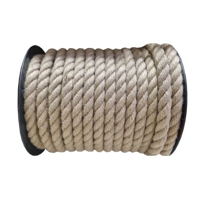 Skręcony sznurek jutowy 24 mm 5 m brązowy