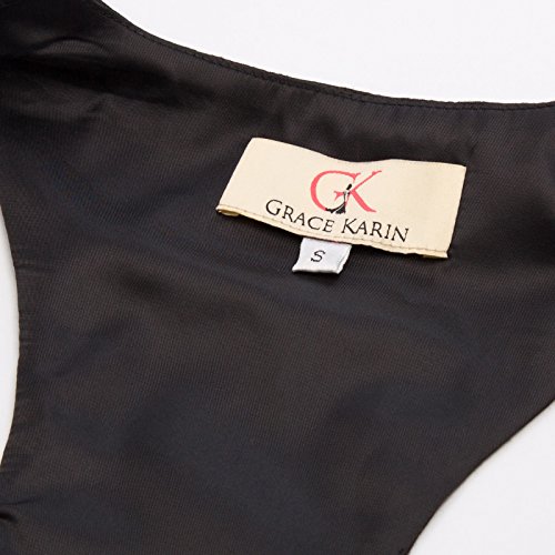 Cosplay Party Cocktail Vest Coat Black Jacquard Retro Button Down Wistcoat Black XL steampunk buy now online