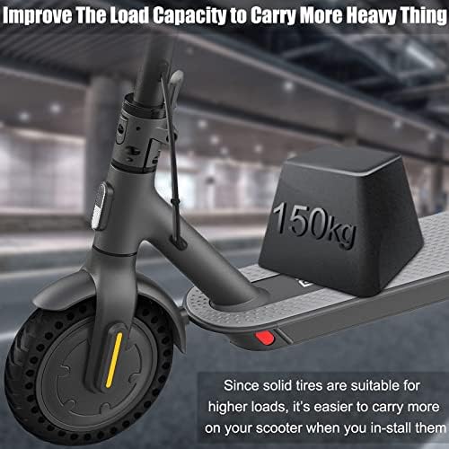 OUXI Xiaomi M365 Solid Tyre, Puncture Proof Electric Scooter Tyres Flat Free Tire Replacement Wheel 8.5 Inch Explosion Proof Rubber Honeycomb Front/Rear for Xiaomi Mijia M365 Pro (1PCS)