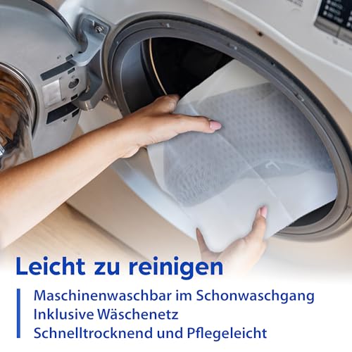LEODERA Badewannenkissen Grau L - Badekissen für Badewanne - ergonomisches Nackenkissen für die Badewanne - Badekissen mit 6 extra starken Saugnäpfen - Badewannen Zubehör