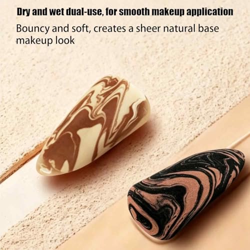 Image of 3 PCS Beauty Blender Sponge, Smooth Foundation Application, Concealer Blending Tool, Non-Latex Material, Ideal For Wet And Dry Use, Suitable For All Skin Typesne, Random Color