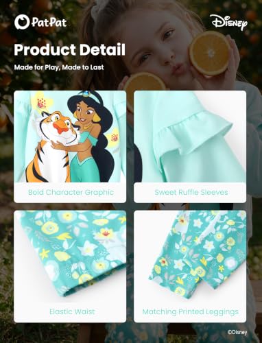 Image of Disney Girls Clothes Long Sleeve Sweatshirt Leggings Outfit 2 Piece Set