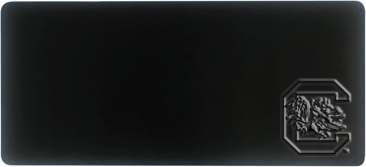 OTM Essentials University of South Carolina Alumni Faux Leather Desk Mat, Durable Office Supplies, Non-Slip Base, Responsive Desk Pad with Smooth Surface, Black