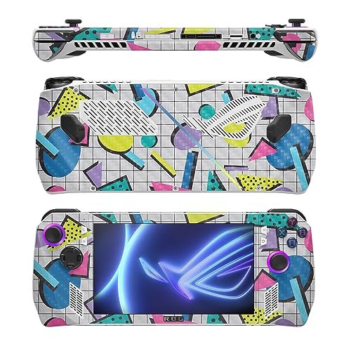 Image of MightySkins Carbon Fiber Skin Compatible with Asus ROG Ally - Awesome 80s | Protective, Durable Textured Carbon Fiber Finish | Easy to Apply