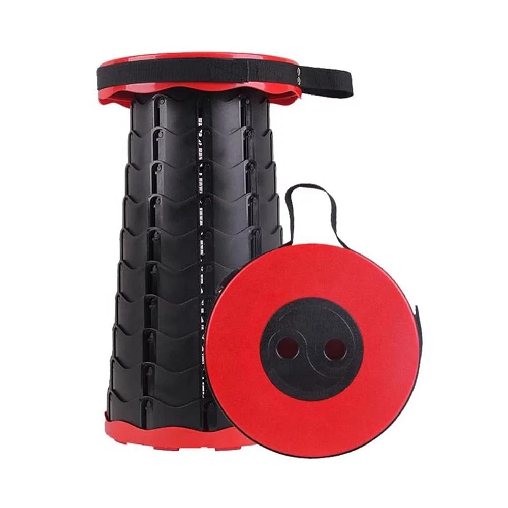 Foldable telescopic camping stool, retractable and easy adjustable, portable travel seat for outdoor and indoor activities