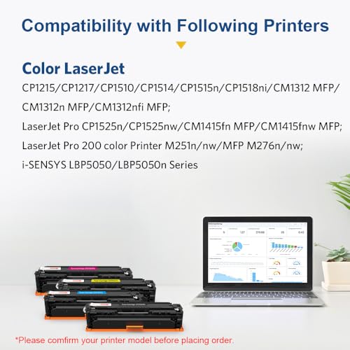 SMARTOMI 4PK CF210X 131X regenerowane kartridże z tonerem KCMY CF210X 131X CF CF211A CF212A CF213A CF210A 131A do użytku z Color LaserJet Pro CP1515N, CP1525NW, M251nw, M251, MFP M276nw