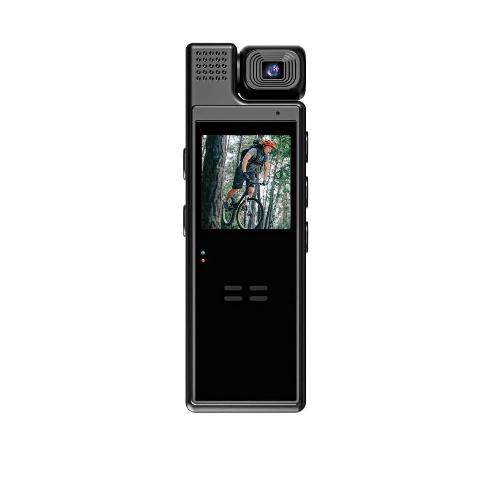 Kamera sportowa, 4K HD przenośna mini kamera akcji Wifi tylny klips 180° obrotowy IR noktowizor kamera sportowa podróżny rower kierowca wideo rejestrator,do jazdy na rowerze, motocyklu(128G)
