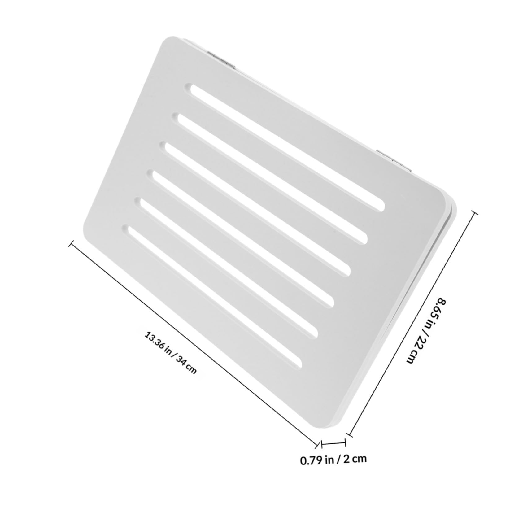 TEHAUX Coperchio Contatore Elettrico Decorativo in Pvc Bianco, Protezione Regolabile per Scatola Derivazione e Contenitore Segnale, Elegante Copertura per Pareti