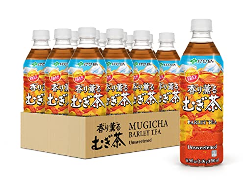 Ito En (Mugicha) Barley Tea, Unsweetened, Caffeine Free, 16.9 Ounce (Pack of 12)