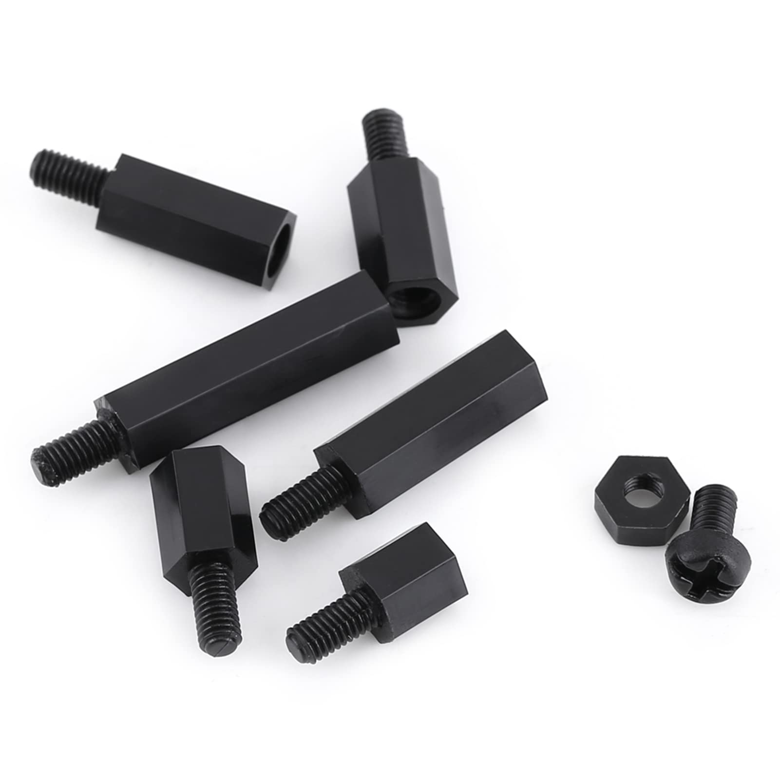 Yctze Kit de Separadores de Nylon para Ensamblaje de PCB (M3 single
