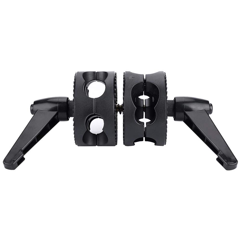 V BESTLIFE Clip del Soporte del Reflector, Soporte de Soporte de Reflector de Doble Rueda Adaptador de Soporte de luz del Rotor
