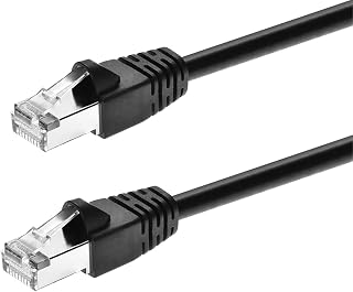 Cat 6A Ethernet Cable 26AWG - Carbon Black, 10 Feet, 550MHz Pure Bare Copper Snagless RJ45 Patch Cable