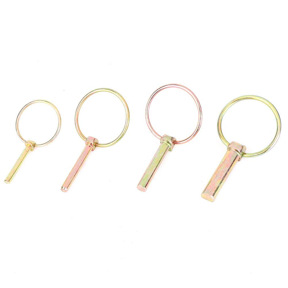 50Pcs Coppiglie a Scatto, Spine a Scatto in Acciaio Lynch Pin per Trattori Agricoli Rimorchio