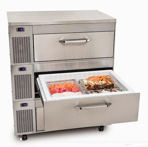 Miniatura 2 de Component Hardware Mango esculpido de fundición a presión de 12-1316" OA cromado para refrigeradores comerciales, refrigeradores y congeladores