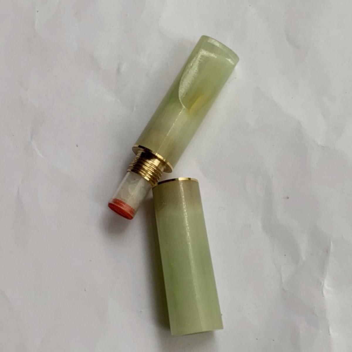 Bocchino per sigaretta in giada, il bocchino per sigaretta con filtro è adatto per elementi filtranti da 9 mm, grossolani, medi e fini, tre utilizzi(Jade color)