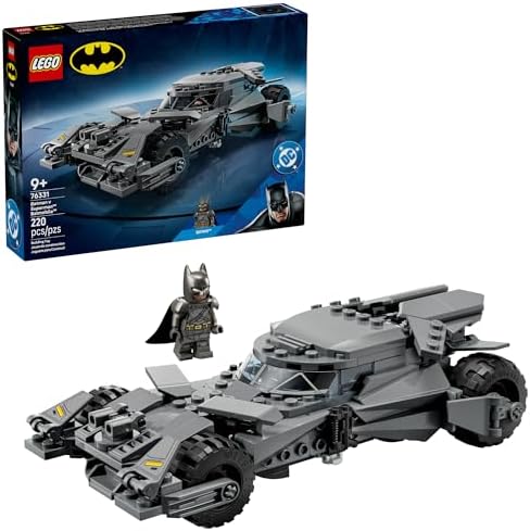 LEGO DC Batman: Batman v Superman Batmobile Building Blocks Set - Super Hero Toy for Kids, Boys & Girls, Ages 9+ - with Armored Minifigure & Golden Coin - Gift Idea for Birthdays - 76331