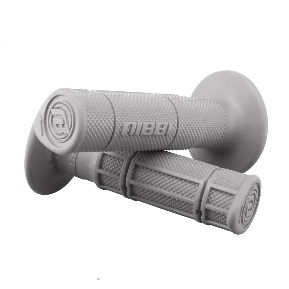 NIBBI Motorcycle Hand Grips 7/8" 22mm 24mm Dirt Bike Grips Universal Motorcycle Handlebar Grips ATV Twist Throttle Non-Slip Rubber Racing Grip for Motocross