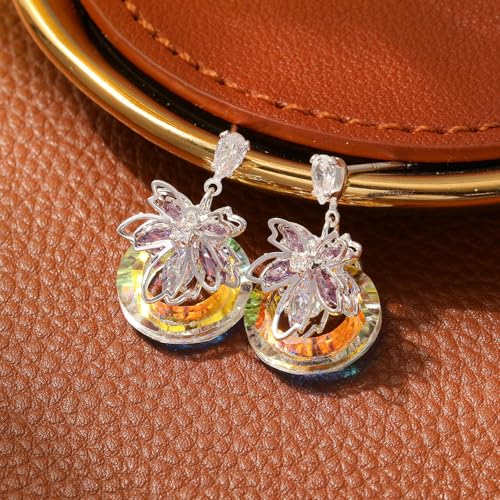 Boucles d'oreilles fleur légères et bague dopamine ajustable anti-pincement - 2