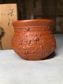 常滑焼朱泥　不識庵素三作　海老細工ぐい呑み Amazon.co.jp: 常滑焼朱泥 不識庵素三作 海老細工ぐい呑み