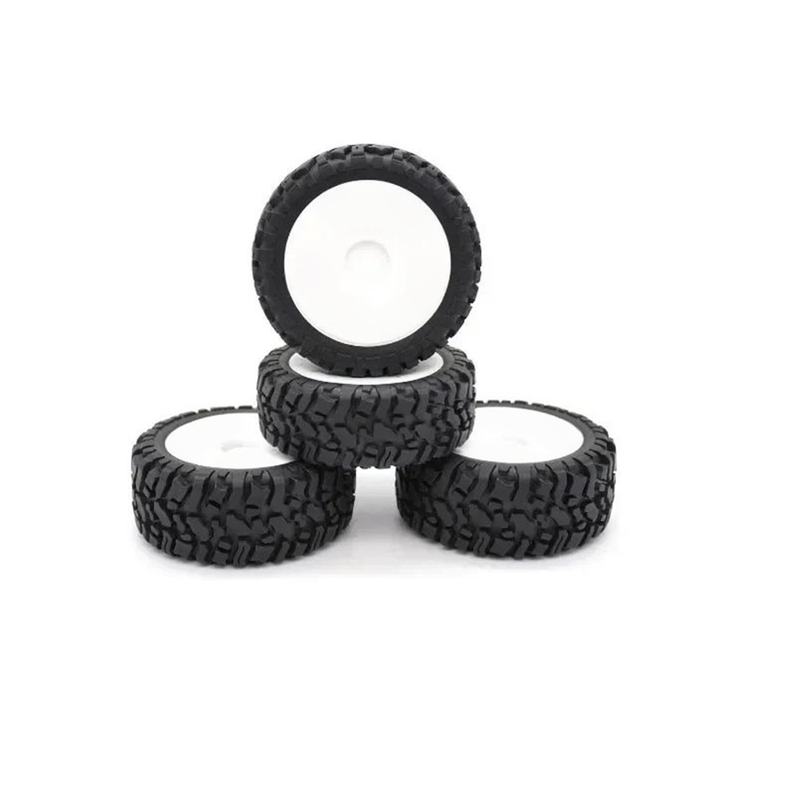 Ruedas Neumáticos Goma Hexagonales 12mm 4Uds para HPI para RedCat 1/12 RC