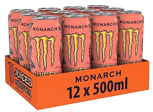 Monster Energy Monarch - koffeinhaltiger Energy Drink mit fruchtigem Geschmack aus Pfirsich und Nektarine - in praktischen Einweg Dosen (12… – Ansicht 2
