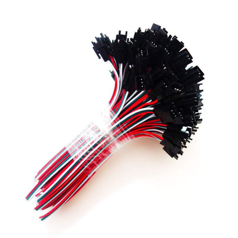 Wiring Connecting Terminals 50Pair/lot 2pin 3pin 4Pins 5pin Male Female RGB Wire Connector Cable for SMD 3528 5050 LED Lights - (Pins: 3pin)