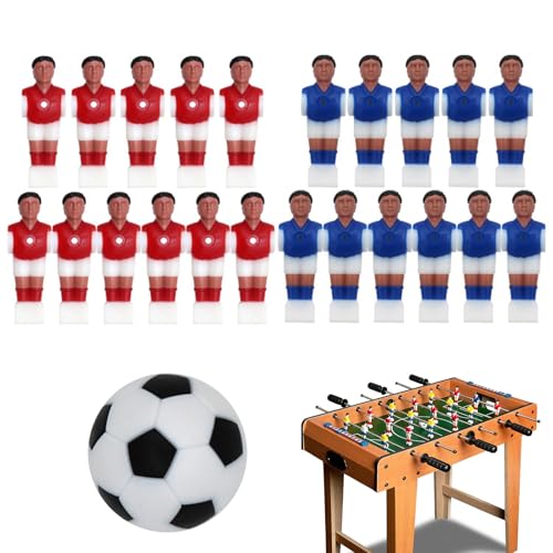 Ruwshuuk Jugadores de juego de fútbol de mesa, reemplazos de hombres de fútbol,Figuras de fútbol para el partido de fútbol de mesa - Accesorios de muñecas de fútbol creativo para el hogar, escuela,