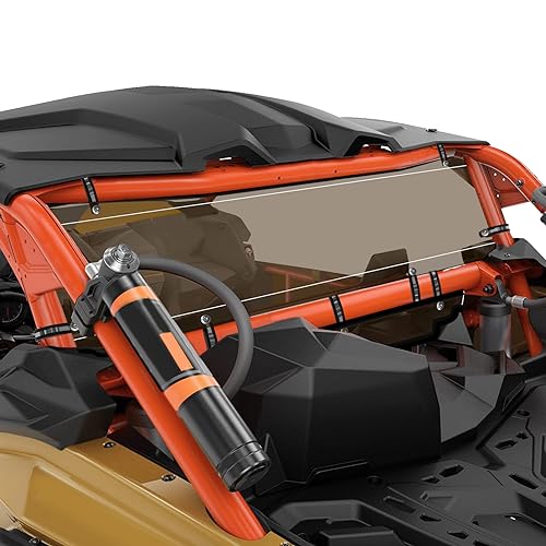 Image of StarknightMT X3 Rear Windshield Back Window Windscreen Compatible with 2017-2026 Can Am Maverick X3 & Max (Except for XMR Models) Heavy Duty Tinted