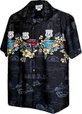 Historic Route 66 with Classic Cars Shirts Black L 440-3804