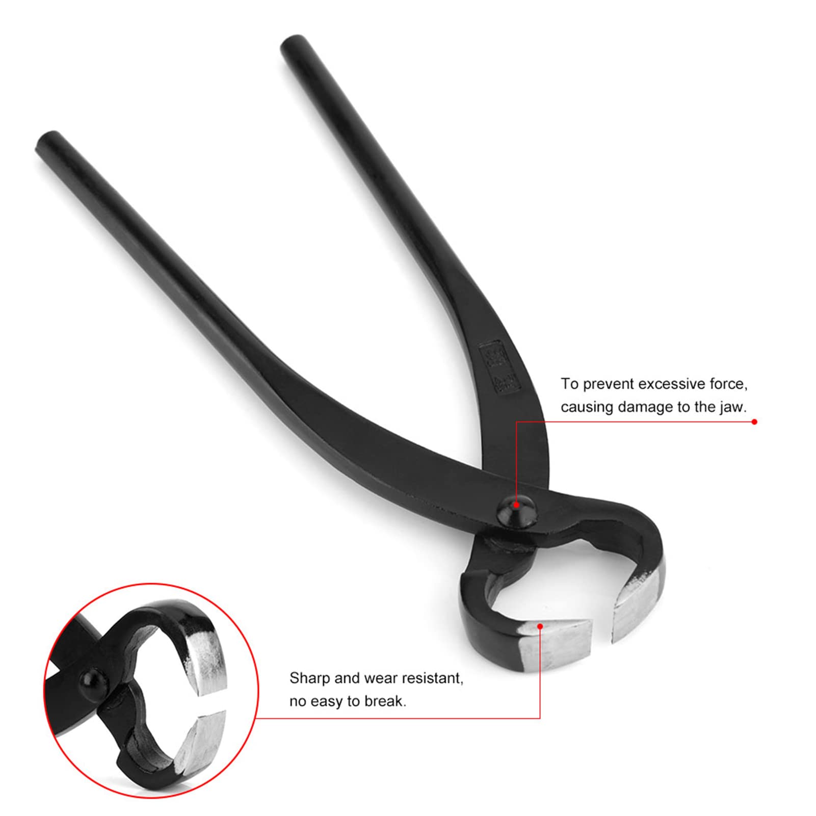 Taglierina per Rami da 205 mm, Strumenti Professionali per Bonsai, taglierina concava per Piante da Giardinaggio in Lega di Acciaio al Manganese