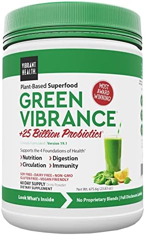 Vibrant Health, Green Vibrance, Vegan Superfood Powder, 60 Servings (FFP)