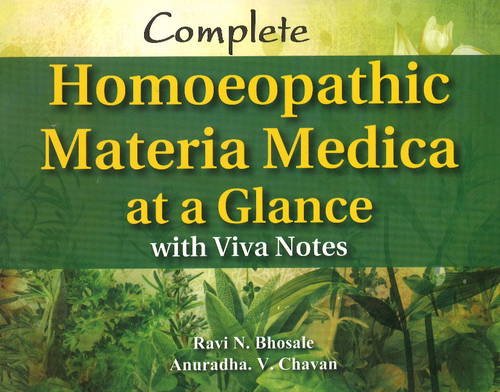 Complete Homeopathic Materia Medica At A Glance
