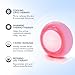 FOREO UFO 3 - LED Face Mask Infuser - Deep Moisturizer - Red Light Therapy - 5 in 1 Facial Skin Care - Anti Aging LED Light Therapy - Cryotherapy - Face Massager - Collagen Boosting - Pearl Pink