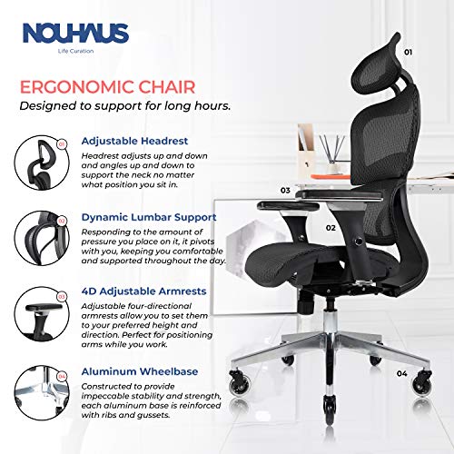 Nouhaus Ergo3D Ergonomic Office Chair Dev & Gear