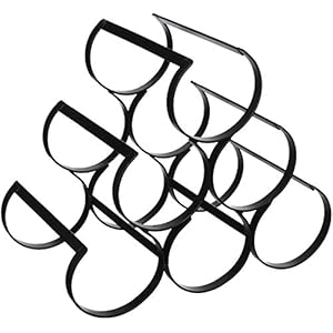 Deco 79 Metal 12 X 10-Inch Wine Rack Iron Black