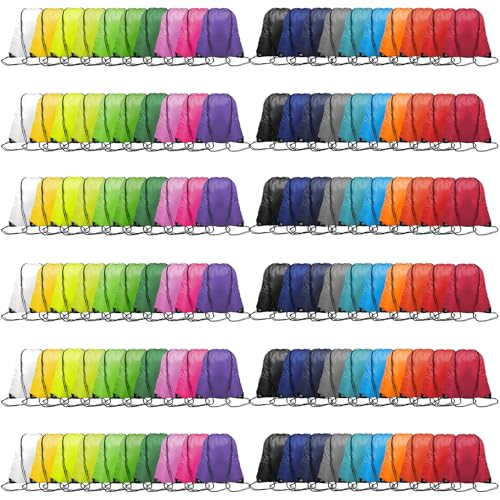 YUQILIN 120pcs 20color Drawstring Bags Bulk Drawstring Backpack Bulk DrawstringBags Draw String Bags Pack Bulk Draw String Back Bag String Backpack GymDrawstring Bags DrawstringBackpack