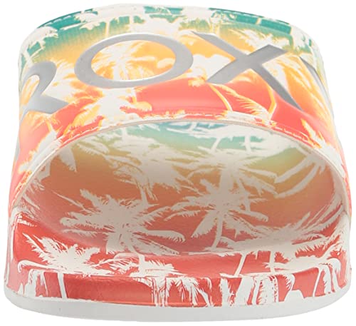 Roxy Women's Slippy Printed Sport Slide Sandal, Rainbow, 9 #TOP1