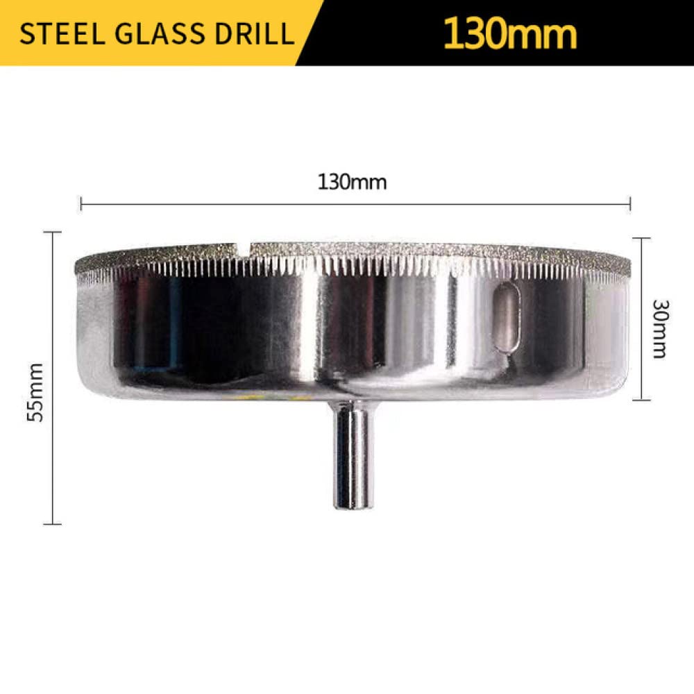 6-180mm diamentowe wiertło do szkła płytki marmurowe szklane ceramiczne otwornice wiertła narzędzia tnące wiertło diamentowe do elektronarzędzi, 130mm