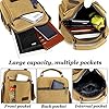 A-QMZL Sac à bandoulière pour homme en toile Messenger Sacs de voyage Sac à bandoulière de grande capacité Sac à main décontracté avec plusieurs poches pour le travail, le shopping, la randonnée #2