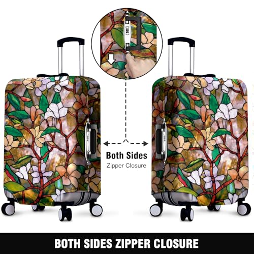 Travel Luggage Cover Suitcase Protector Scratch-Resistant Fit Not Included Suitcase Magnolia Window Film XL-30-32in2