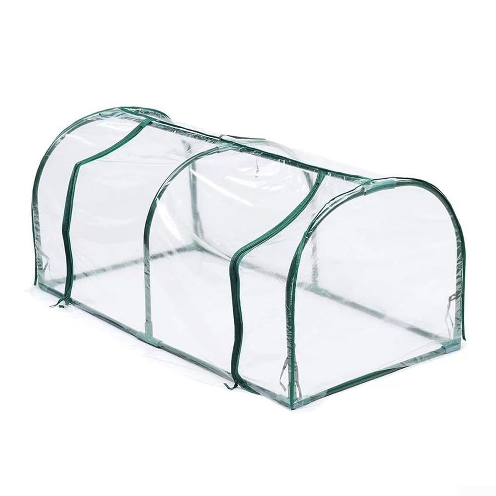 Greenhouse Plant Cover, Plant Protector Growing Herbs Vegetables Flowers Greenhouse Tunnel Garden Planting Cloche for Growing Vegetables and Flowers(1.2m*0.6m*0.48m)
